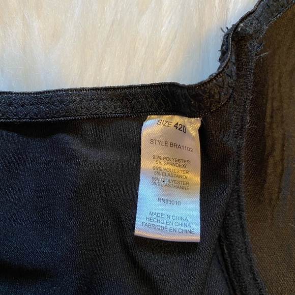 Bra Womens Size 42D Black Front‎ Closure - Picture 8 of 8